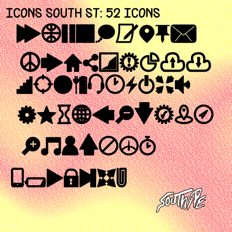 Icons South St字体 1