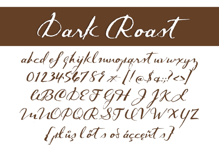 Dark Roast字体 1