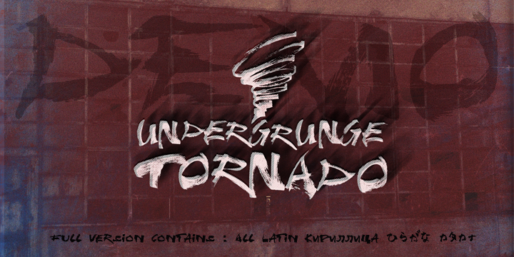 Undergrunge Tornado Demo字体 1