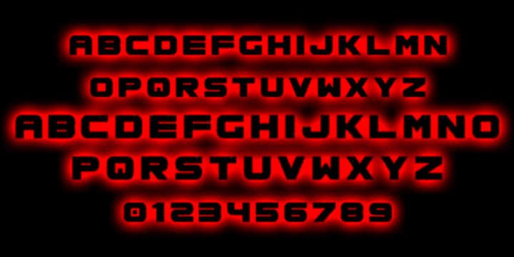 Spac3 halftone字体 3