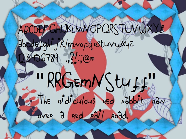 RRGemNStuff字体 1