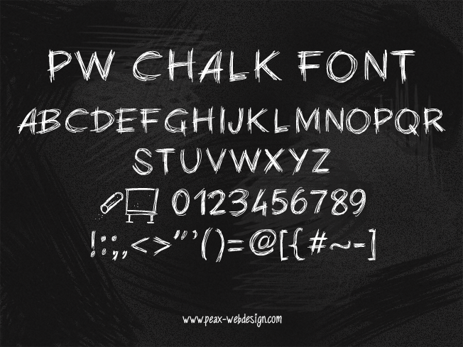 PWChalk字体 1