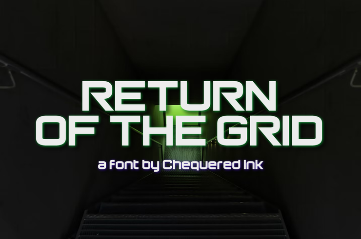 Return of the Grid字体 1