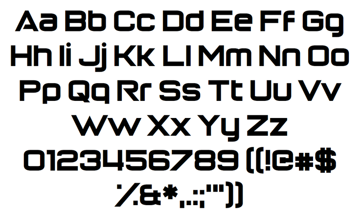 Return of the Grid字体 2