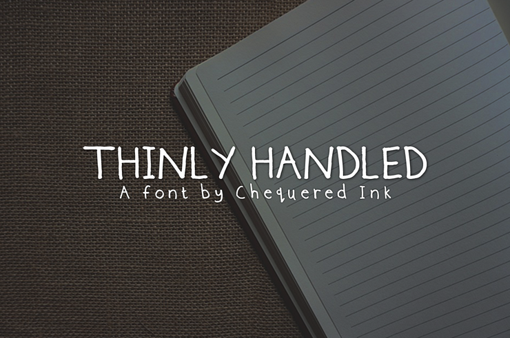 Thinly Handled字体 1