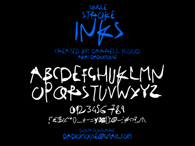 Single Stroke Inks字体 1