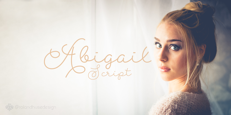 Abigail Script字体 3