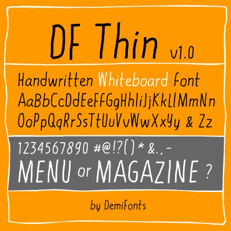 DF Thin字体 1