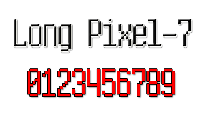 Long Pixel-7字体 1