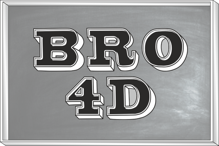 Bro 4D字体 1