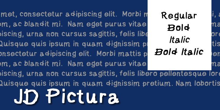 JD Pictura字体 3