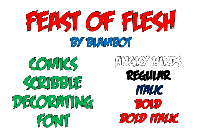 Feast of Flesh BB字体 1