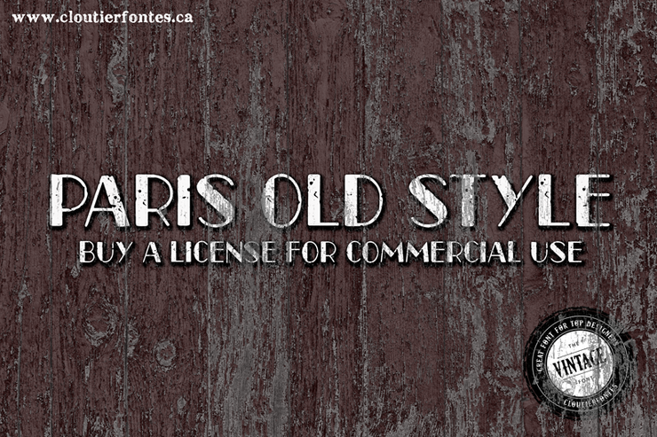 CF Paris Old Style字体 2