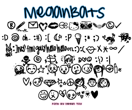 MeganBats字体 1