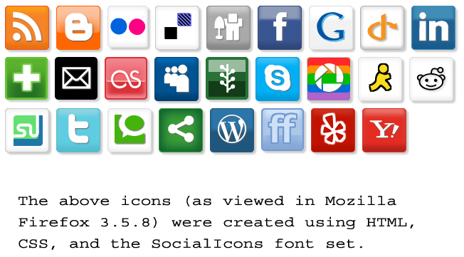 SocialIcons字体 1