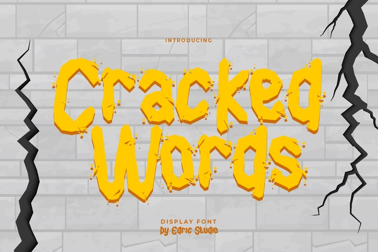 Cracked Words字体 1