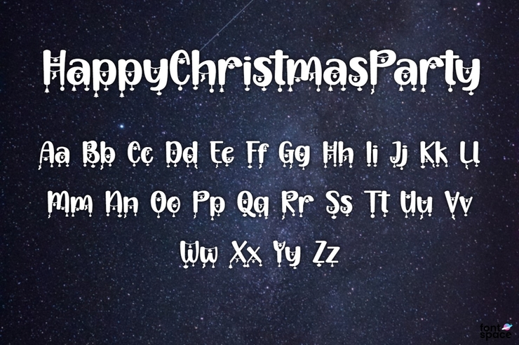 Happy Christmas Party字体 1
