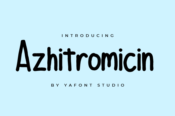 Azhitromicin字体 1