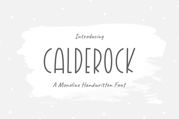 Calderock字体 5