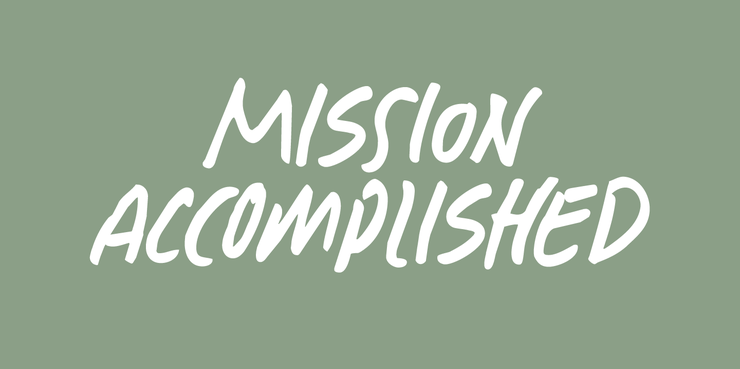 Mission Accomplished字体 1