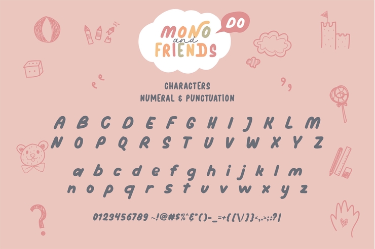 mono and friends do字体 9