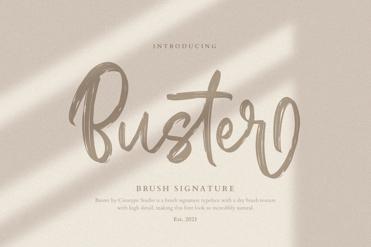 Buster Regular字体 4