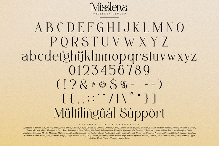 Misslena字体 5