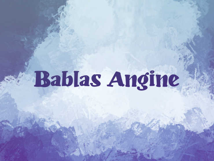 b Bablas Angine字体 1