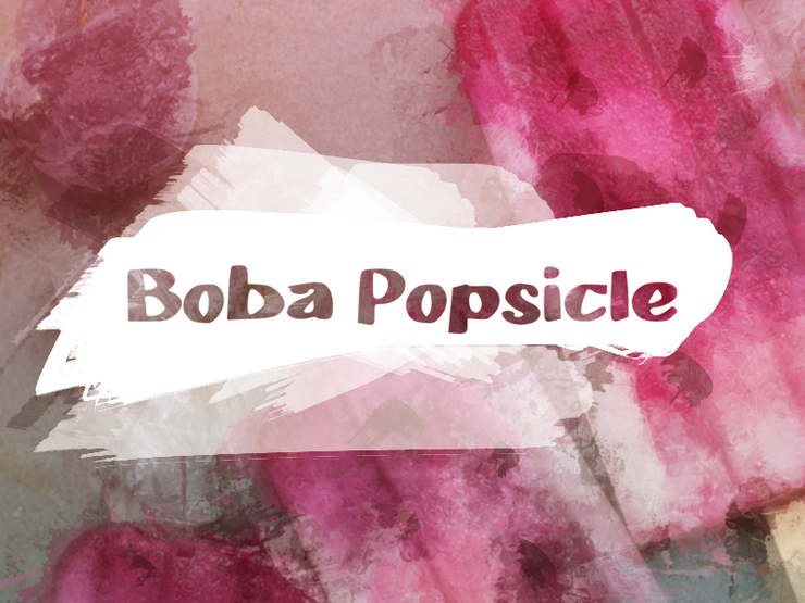 b Boba Popsicle字体 1