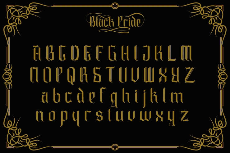 black pride字体 1