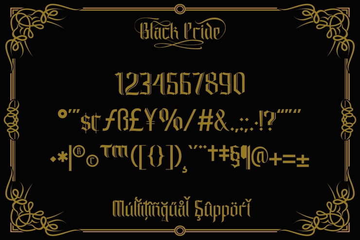 black pride字体 4