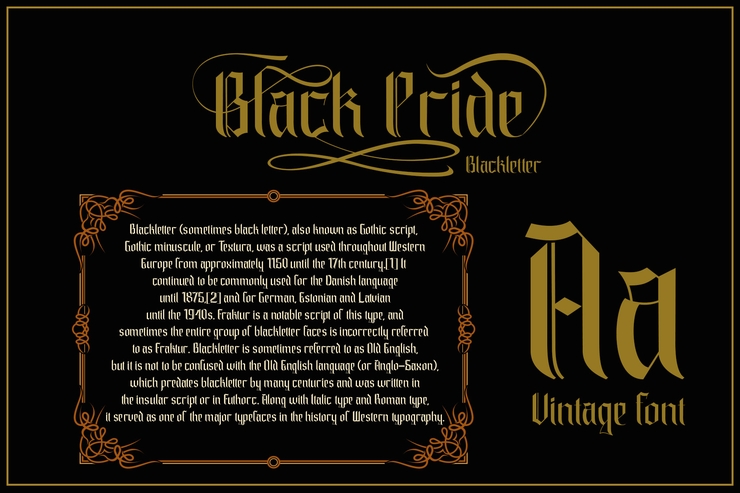 black pride字体 6