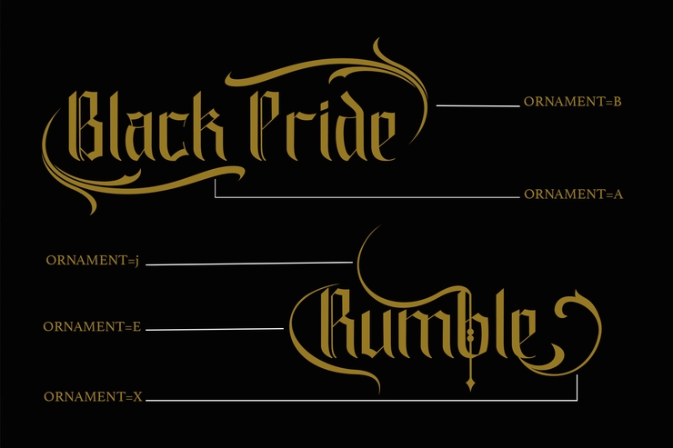 black pride字体 10