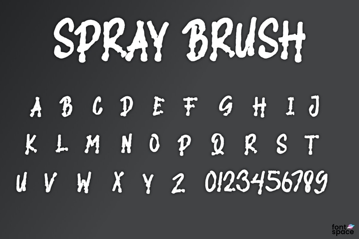 SPRAY BRUSH字体 1