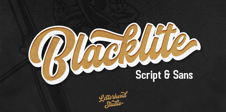Blacklite Script字体 1