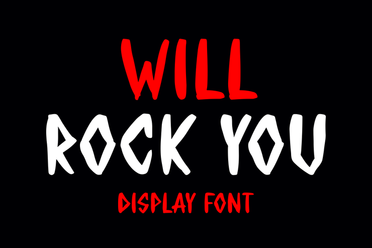 WILL ROCK YOU字体 1