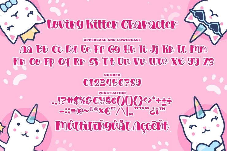 Loving kitten字体 2