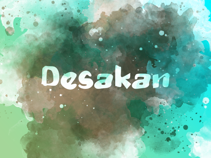 d Desakan字体 1