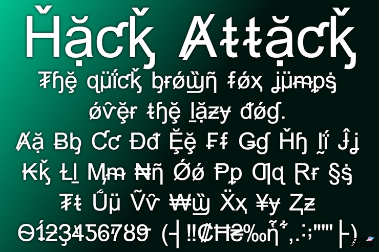 Hack Attack字体 6