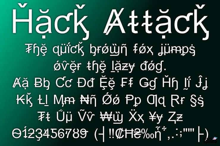 Hack Attack字体 7