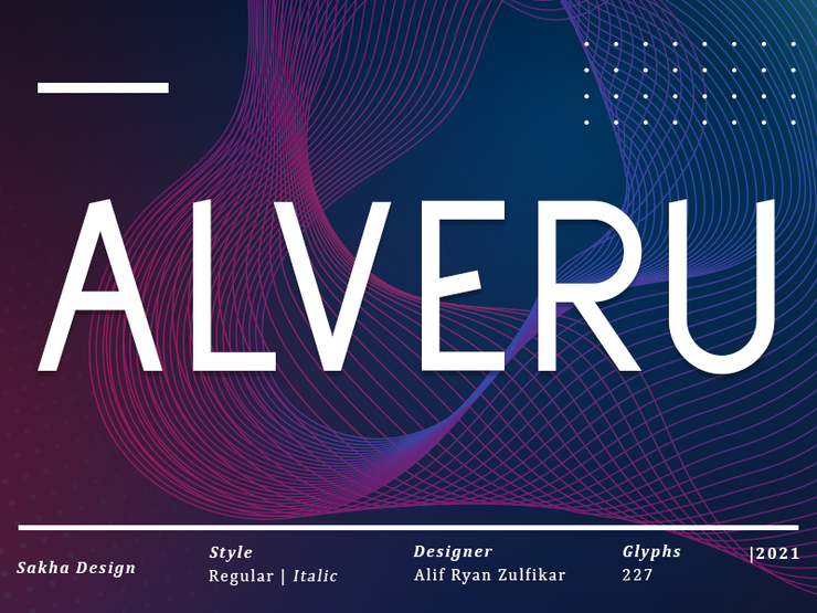 Alveru字体 5