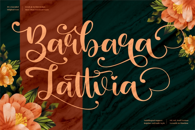 Barbara Lattvia字体 2