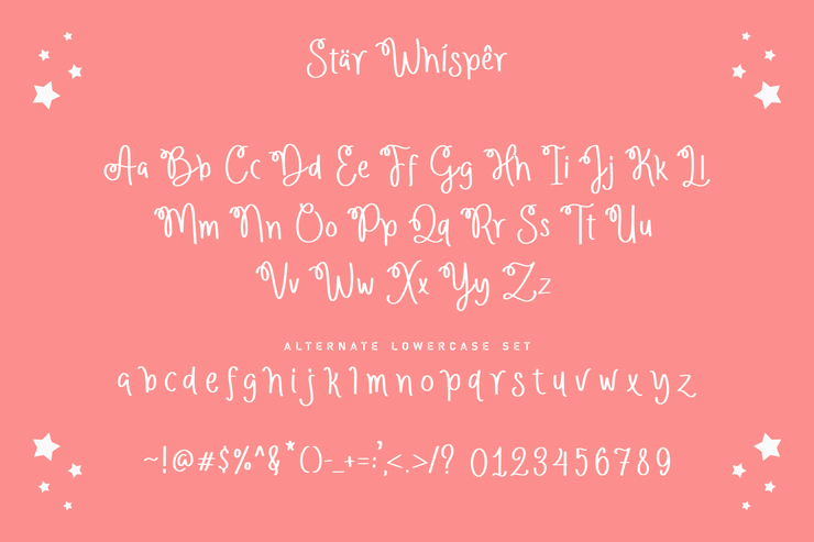 Star Whisper字体 3