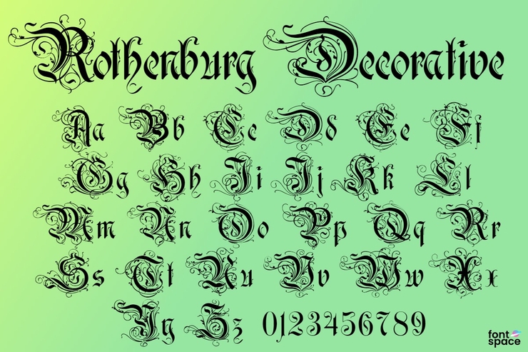Rothenburg Decorative字体 1