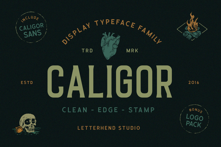 Caligor Clean字体 1