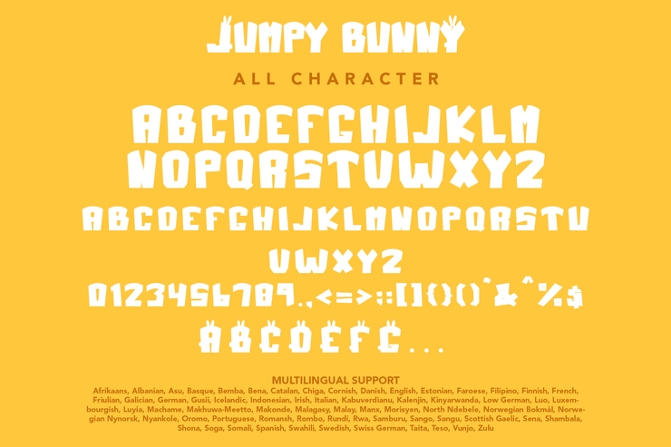 Jumpy Bunny字体 6