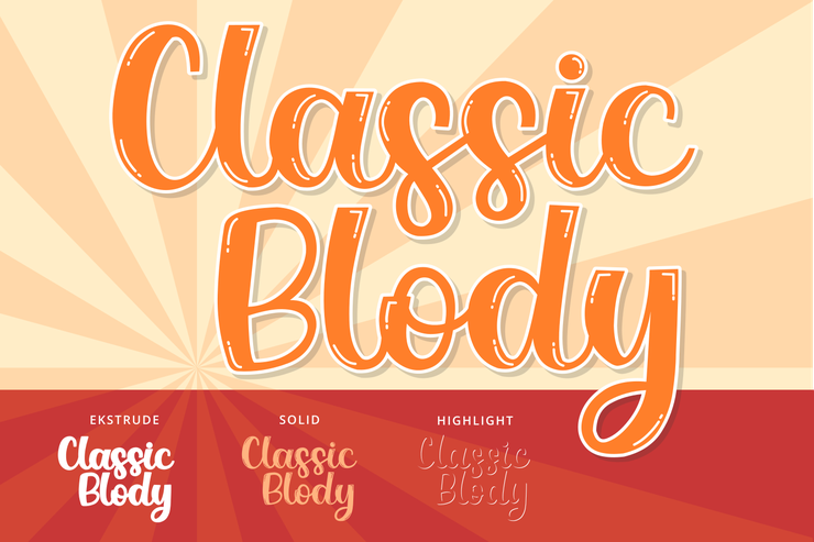 Classic Blody Solid字体 10