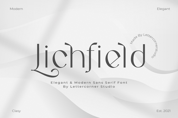 Lichfield字体 1