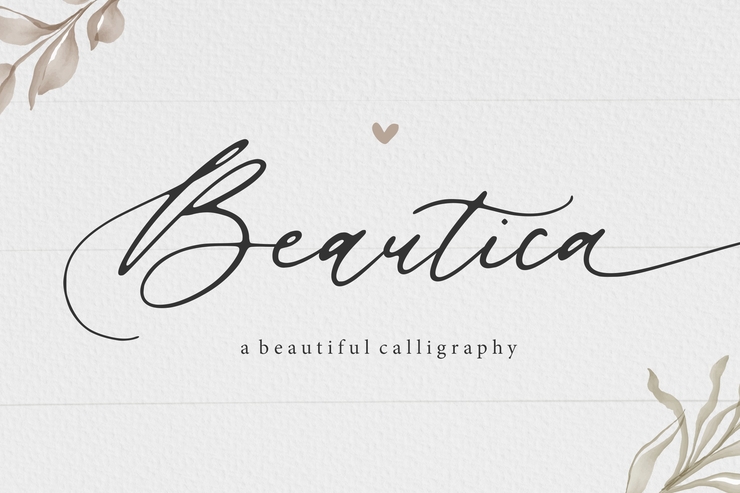 Beautica字体 1