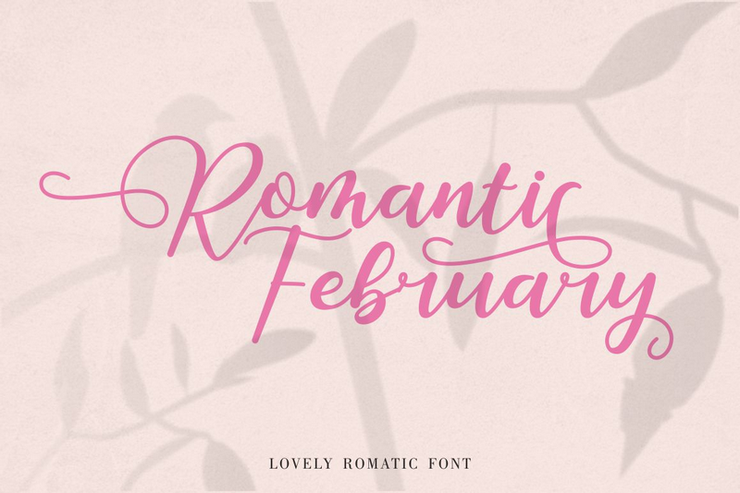 Romantic February字体 1